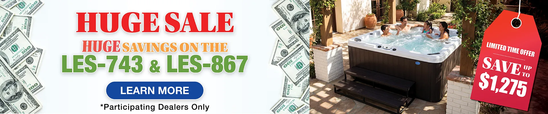 Calspas hot tub being used in a family setting - San Juan